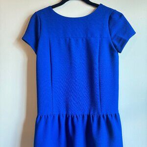 CÖ Urban Outfitters - Drop Waist Mini Dress with Pockets in Royal Blue - Size XS
